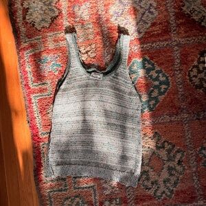 Acne Studios Speckled Knit Tank - Contrasting front + back w Multicolor Flecks